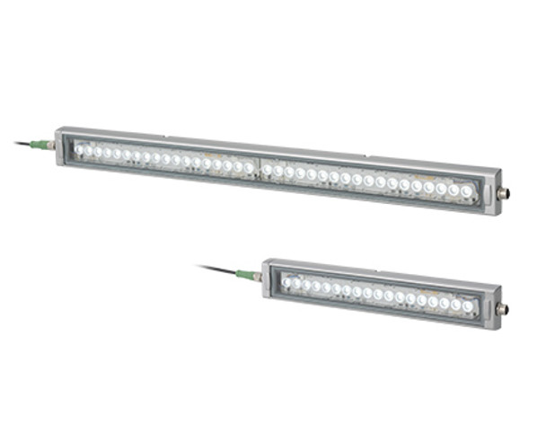 Patlite CLK3S-24AAG-CD LED Bar light, Aluminum, 300mm, Daylight white, Tempered glass, Leads; IP66G, IP67G, IP69K