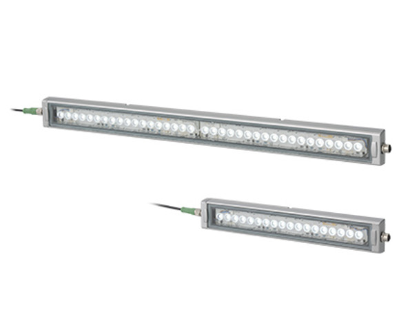 Patlite CLK6S-24AAG-CD LED Bar light, Aluminum, 600mm, Daylight white, Tempered glass, Leads; IP66G, IP67G, IP69K
