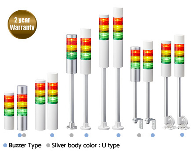 Patlite SZP-004K Upper pole bracket for LR6-USB to pass USB cable through, polycarbonate, Black.