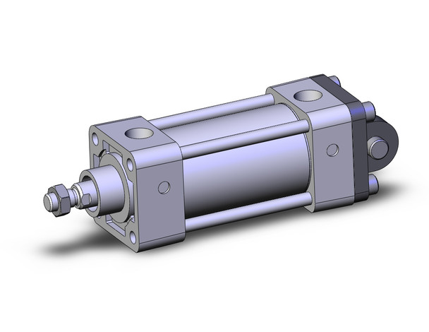 <h2>NC(D)A1, NFPA, Air Cylinder, Double Acting, Single Rod, Double Rod, Non-Rotating, Oversized Rod, Large Bore w/Options</h2><p><h3>Series NCA1 medium duty tie rod cylinders are NFPA interchangeable, have a crimped piston rod assembly, are pre-lubricated and available in 11 mounting styles. Bore sizes range from 1.5 to 4 inches.  The NCA1 expanded line of medium duty cylinders has bore sizes ranging from 5 to 8 inches, while the heavy duty range is 1.5 to 14 inches.  The single rod model is available in 22 mounting styles.</h3>- Standard and non-rotating double acting and double rod<br>- Oversized Rod<br>- Large Bore<br>- Bore sizes: 1 , 2, 2 , 3 , 4 , 5 , 6 , 8 <br>- Strokes from 1/2  to 80 <br>- NFPA Standard Mounts: basic, foot, flange, clevis, trunnion, etc<br>- NFPA Standard Rod Ends: small male, short femalee, flanged, etc<br>- Variety of switches and a variety of lead wire lengths<br>- Optional air cushions and rod boots<br>- <p><a href="https://content2.smcetech.com/pdf/NCA1.pdf" target="_blank">Series Catalog</a>