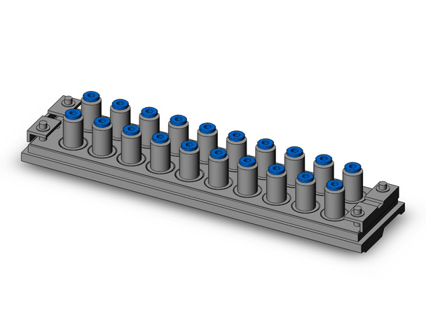 <h2>KDM, Rectangular Multi-Connector</h2><p><h3>Rectangular multi-connector series KDM has substantial reduction in mounting space in comparison with a model requiring many union joints for panels and partitions, this model needs only a small space. KDM is suitable for use with positive pressure and vacuum. It is possible to create a multi-connector with mixed tube sizes.<br>- </h3>- Rectangular multi-connector<br>- Connecting tubing: 10, 20<br>- Substantial reduction in mounting space<br>- One-touch connection/disconnection of tubing<br>- <p><a href="https://content2.smcetech.com/pdf/KDM.pdf" target="_blank">Series Catalog</a>