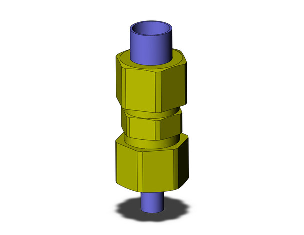 SMC KFH08U-00 Fitting, Straight Union Pack of 10