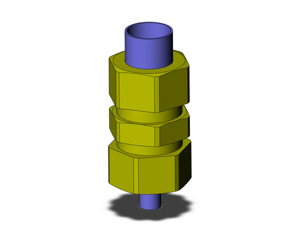 SMC KFH10N-00 Fitting, Straight Union Pack of 5