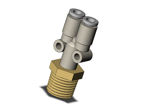 SMC KQ2U04-02A Fitting, Branch Y Pack of 10