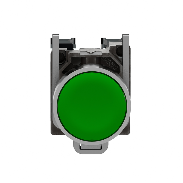 Schneider Electric XB4BA35 Green Flush Pushbutton 1No 1Nc Screw Cla