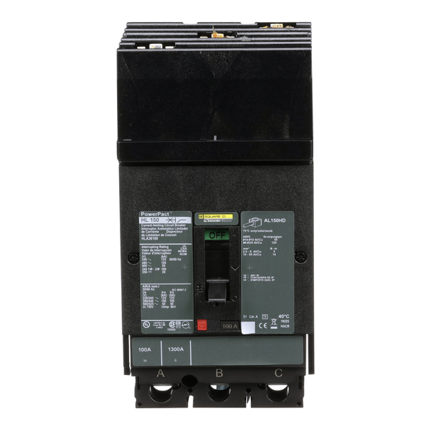 Schneider Electric HLA36100 Molded Case Circuit Breaker 600V 100A