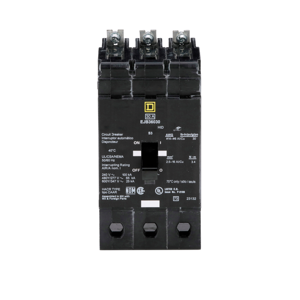 Schneider Electric EJB36030 Miniature Circuit Breaker 600V 30A