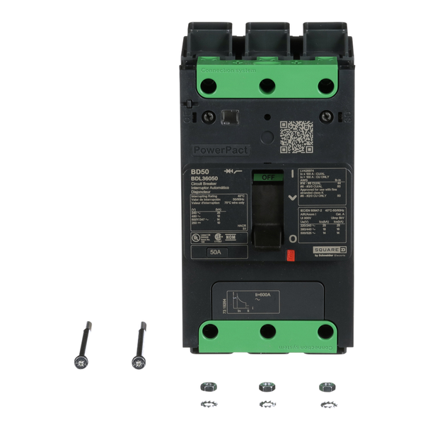 Schneider Electric BDL36050 Molded Case Circuit Brkr 600Y/347V 50A