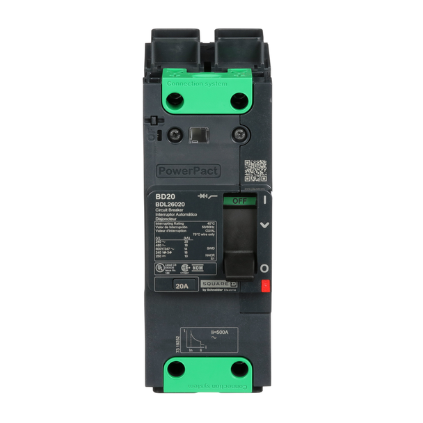 Schneider Electric BDL26020 Molded Case Circuit Brkr 600Y/347V 20A