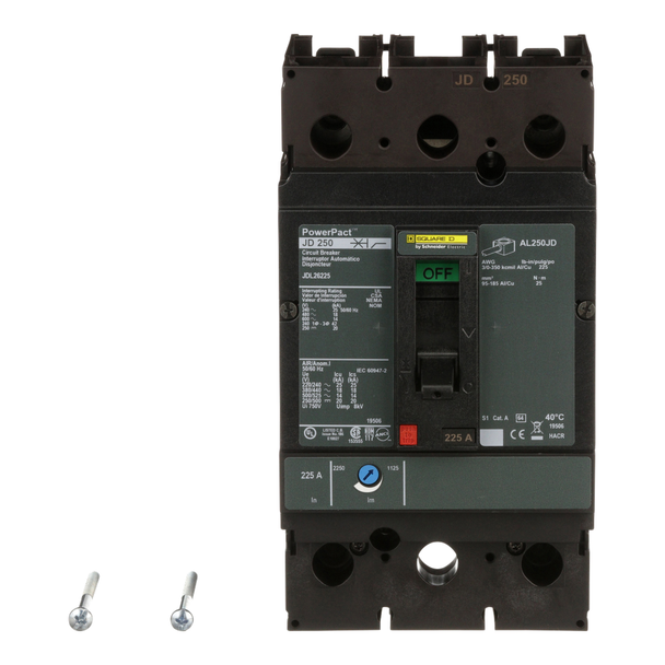 Schneider Electric JDL26225 Molded Case Circuit Breaker 600V 225A