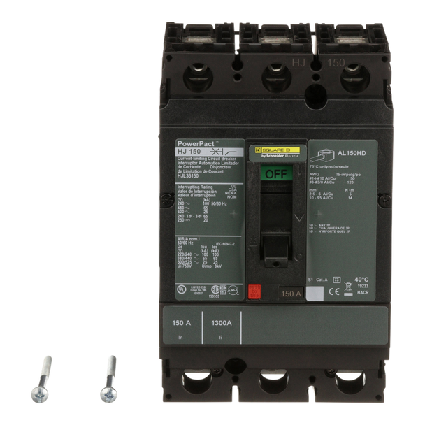 Schneider Electric HJL36150 Molded Case Circuit Breaker 600V 150A