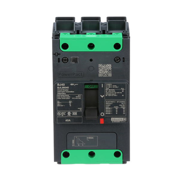 Schneider Electric BJL36040 Molded Case Circuit Brkr 600Y/347V 40A