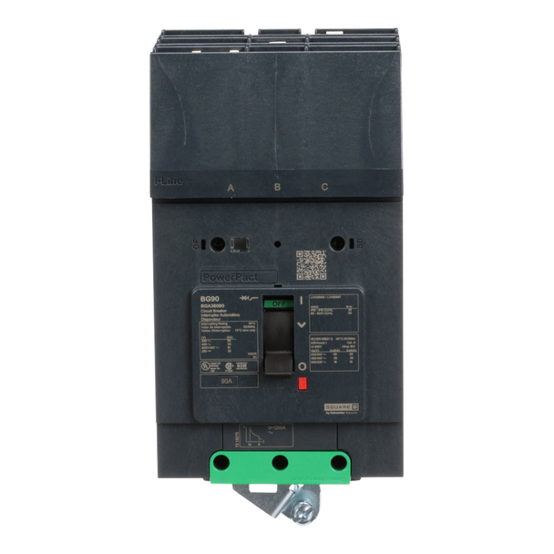 Schneider Electric BGA36090 Molded Case Circuit Brkr 600Y/347V 90A