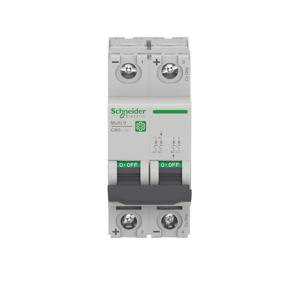 Schneider Electric M9U11213 Multi9 C60H-Dc 2P B 13A 10Ka 500V-Dc Mcb