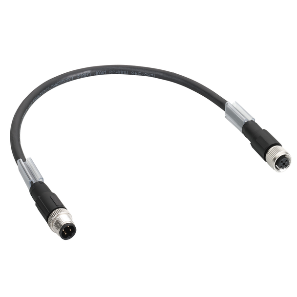 Schneider Electric TCSXCN1M1F03E Tm7 Bus Cable Straight M12-B 0.3M