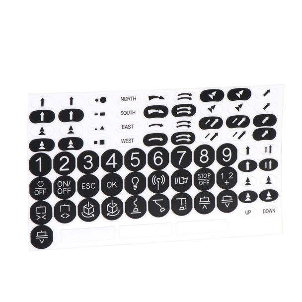 Schneider Electric ZARC07 Kit Of Adh. Labels B/W Remote