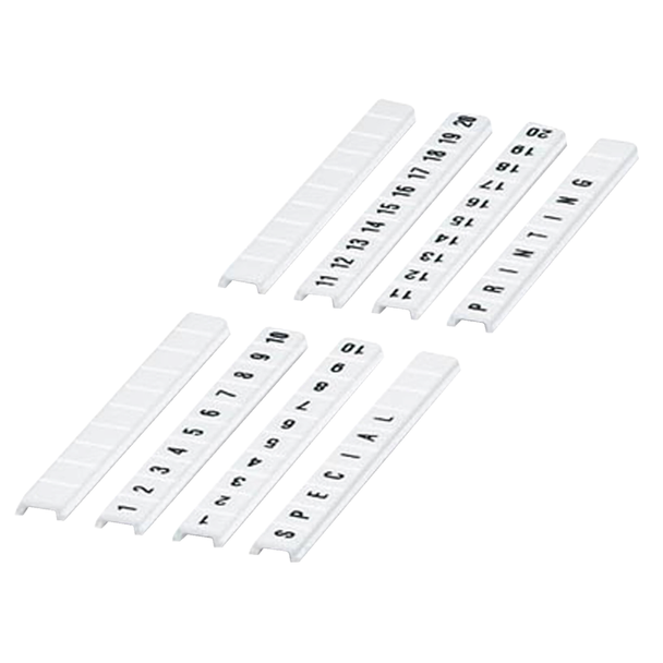 Schneider Electric NSYTRABF51 Clip In Marking Strip, Flat, 5Mm, Printe Pack of 10