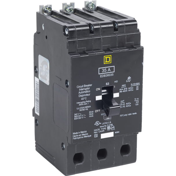 Schneider Electric EDB36070 Miniature Circuit Breaker 600V 70A