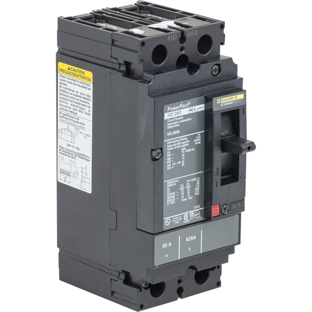 Schneider Electric HDL26040C Molded Case Circuit Breaker 600V 40A
