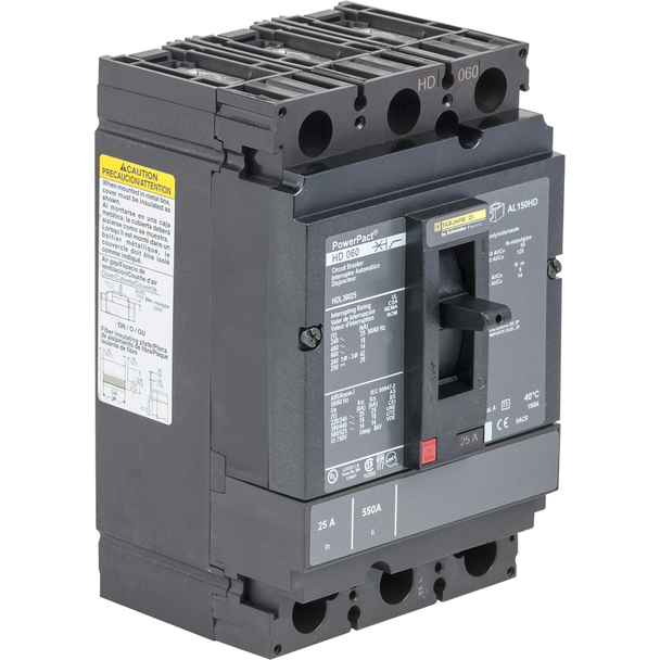 Schneider Electric HDL36050C Molded Case Circuit Breaker 600V 50A