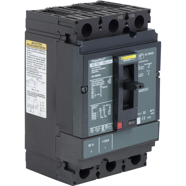 Schneider Electric HDL36030AA Molded Case Circuit Breaker 600V 30A