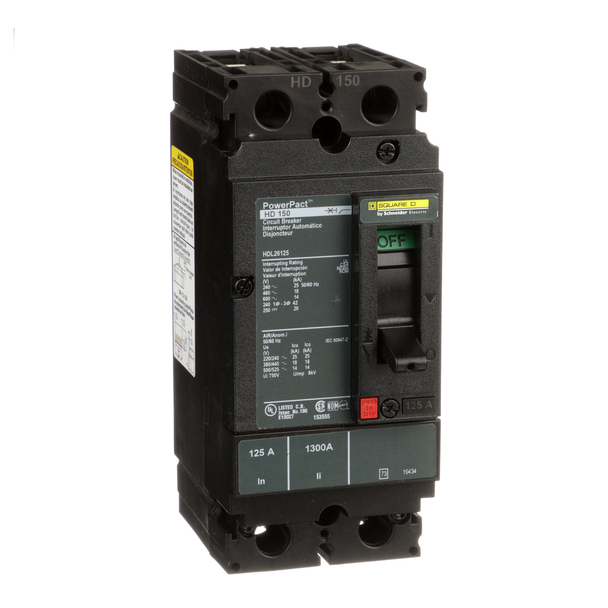 Schneider Electric HDL26125 Molded Case Circuit Breaker 600V 125A