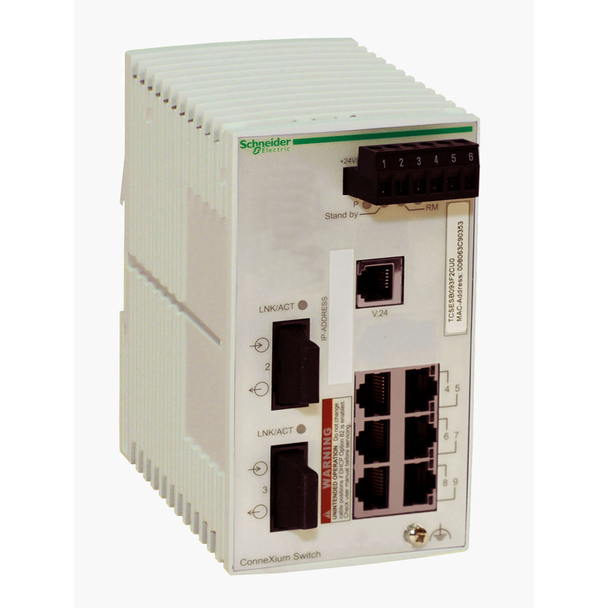 Schneider Electric TCSESB083F2CU0 B-Managed Switch - 6Tx/2Fx-Mm