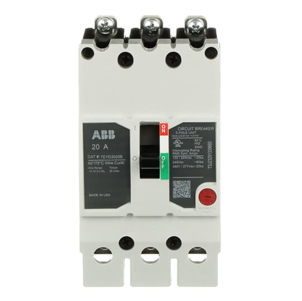 ABB TEYD3020B Teyx Circuit Breaker 3P 20A