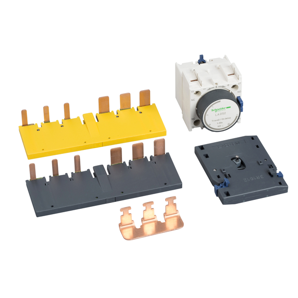 Schneider Electric LAD9SD3 Kit for assembling star delta starters, for 3 x contactors LC1D40A-D80A, with time delay block