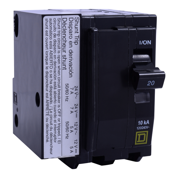 Schneider Electric QO2301042 Mini circuit breaker, QO, 30A, 2 pole, 120/240VAC, 10kA, plug in, AC/DC shunt