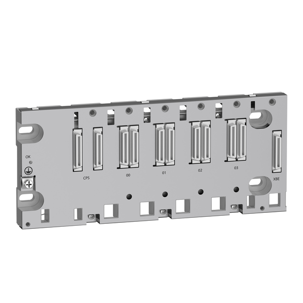 Schneider Electric BMEXBP0400H rack, Modicon X80, 4 slots, Ethernet backplane, ruggedized