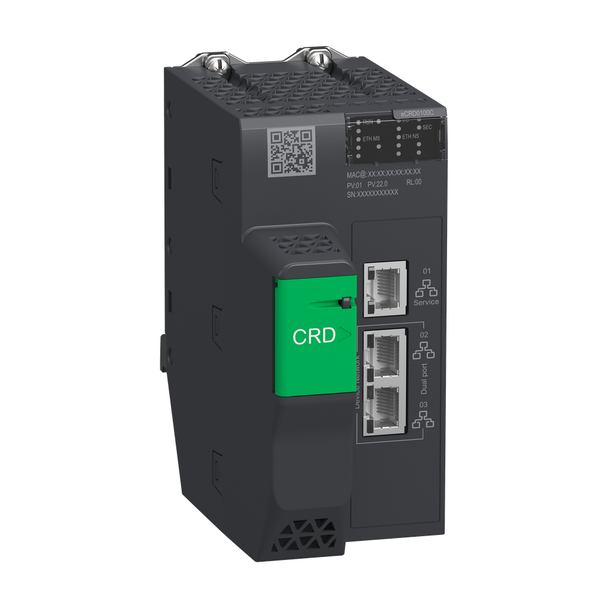 Schneider Electric BMECRD0100C Remote IO, EcoStruxure Automation Expert, Modicon X80 adapter for dPAC, Ethernet, conformal coated