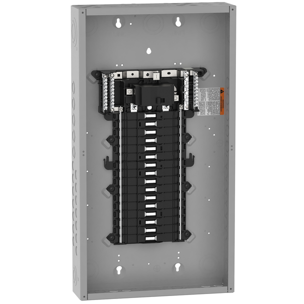 Schneider Electric QO132M100P Load center, QO, 1 phase, 32 spaces, 38 circuits, 100A convertible main breaker, PoN, NEMA1