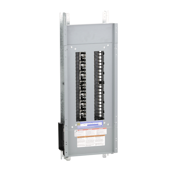 Schneider Electric NQ442L2C Panelboard interior, NQ, main lugs, 225A, Cu bus, 42 pole spaces, 3 phase, 4 wire, 240VAC, 48VDC