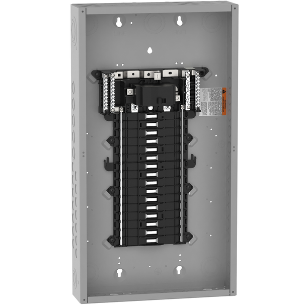 Schneider Electric QO132M125P Load center, QO, 1 phase, 32 spaces, 38 circuits, 125A convertible main breaker, PoN, NEMA1