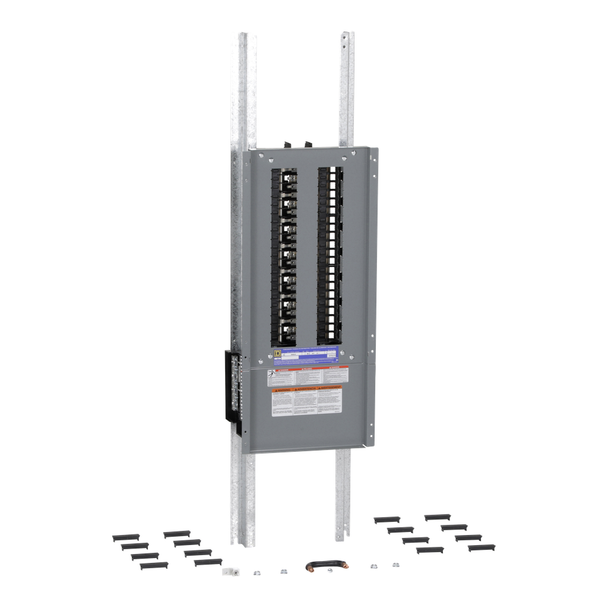 Schneider Electric NQ442L6C Panelboard interior, NQ, main lugs, 600A, Cu bus, 42 pole spaces, 3 phase, 4 wire, 240VAC, 48VDC