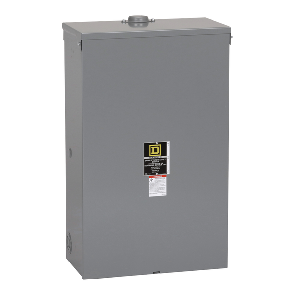 Schneider Electric 82344RB Safety switch, double throw, non fusible, 200A, 600V, 3 pole, 15HP, NEMA 3R, bolt on provision