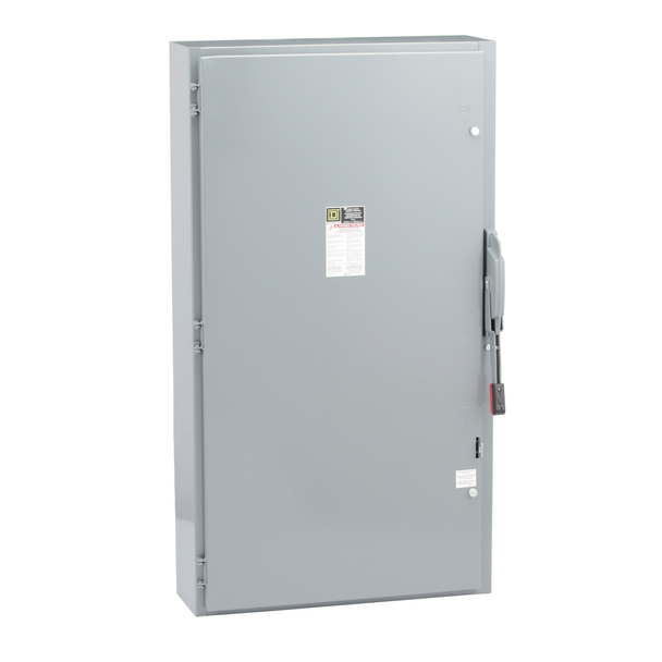 Schneider Electric HU266 Safety switch, heavy duty, non fusible, 600A, 2 pole, 400hp, 600VAC/DC, NEMA1