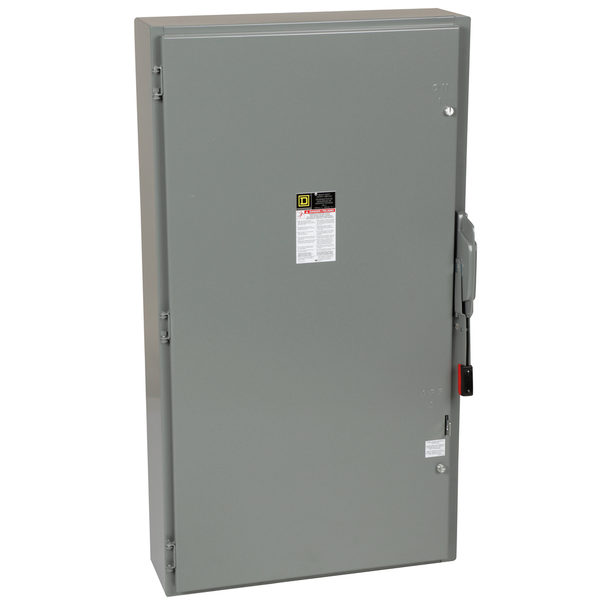 Schneider Electric HU366 Safety switch, heavy duty, non fusible, 600A, 3 wire, 3 pole, 500HP, 600V AC/DC, NEMA 1