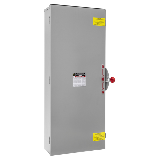 Schneider Electric DTU465R Safety switch, double throw, non fusible, 400A, 600V, 4 pole, 350hp, NEMA 3R