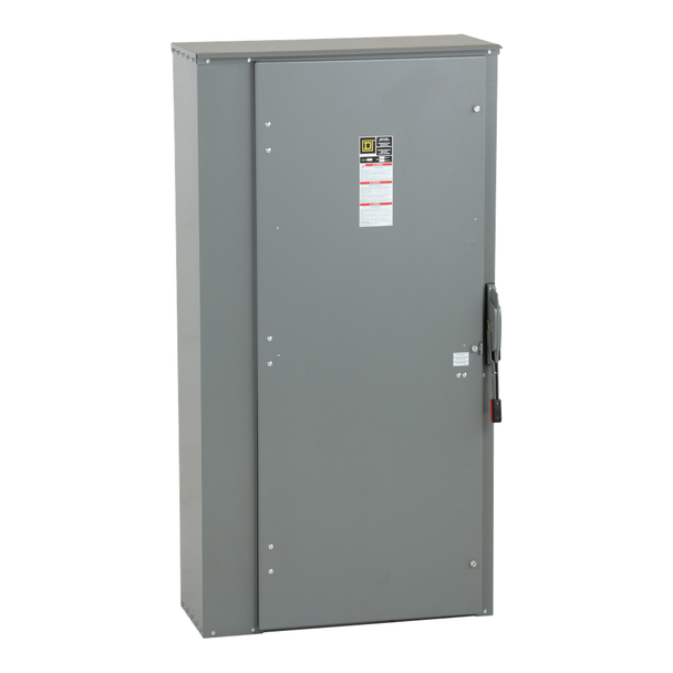 Schneider Electric H227NR Safety switch, heavy duty, fusible, 800A, 3 wire, 2 pole, 1 neutral, 50hp, 240VAC/250VDC, NEMA 3R