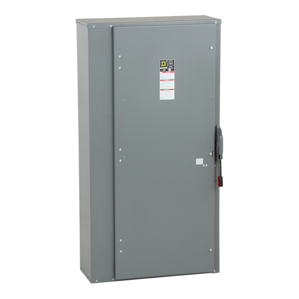 Schneider Electric H367N Safety switch, heavy duty, fusible, 800A, 4 wire, 3 pole, 1 neutral, 500hp, 600VAC/DC, NEMA 1