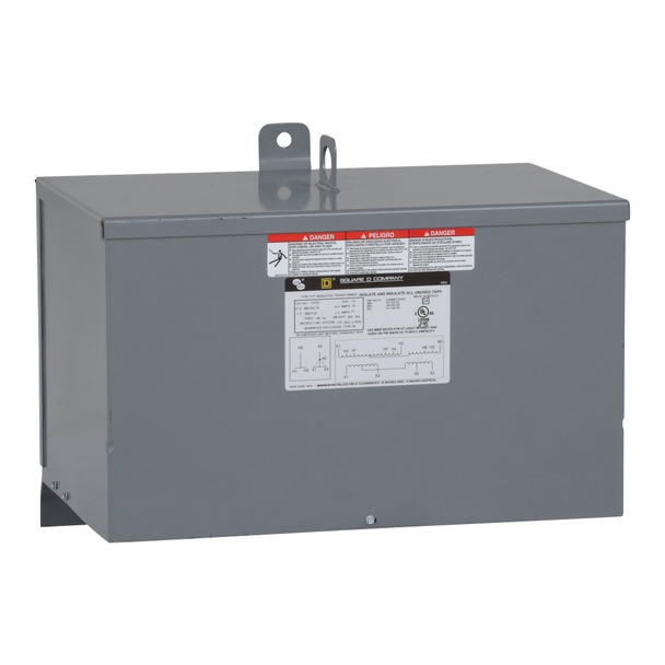 Schneider Electric 15T2F Transformer, dry type, encapsulated, 15kVA, 3 phase, 480V primary, 208Y/120V secondary, 14C, 115C rise