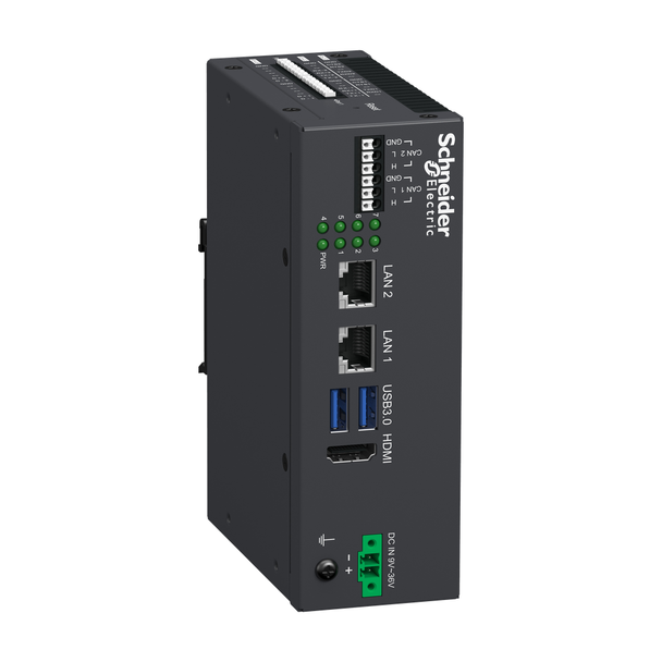 Schneider Electric HMIBX1A0NDA Essential Edge Controller, Harmony BX1, Ethernet, 2 serial, Linux, 24V DC