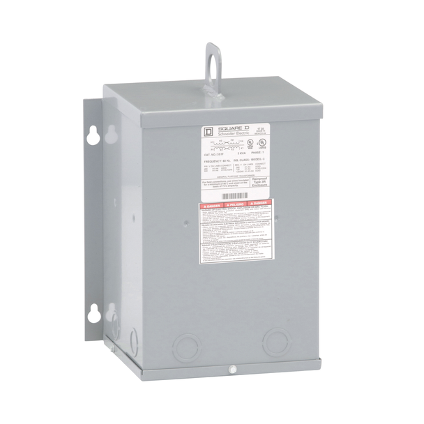 Schneider Electric 3S1F Transformer, dry type, encapsulated, 3kVA, 1 phase, 240x480V primary, 120/240V secondary, 10A, 115C rise