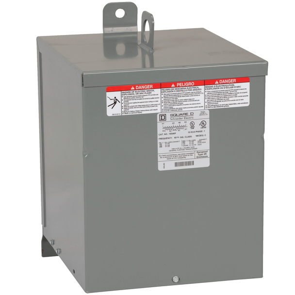 Schneider Electric 10S40FSS Transformer, dry type, encapsulated, 10kVA, 1 phase, 480V primary, 120/240V secondary, 13B, 115C rise