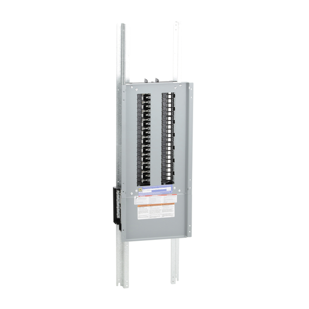 Schneider Electric NQ54L6C Panelboard interior, NQ, main lugs, 600A, Cu bus, 54 pole spaces, 1 phase, 3 wire, 240VAC, 48VDC