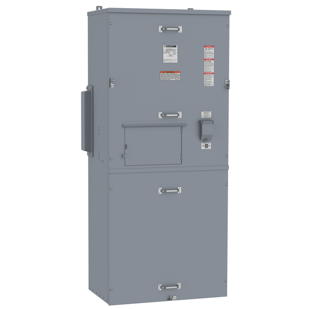 Schneider Electric EZM31600GCBUMS Main circuit breaker unit, EZ Meter-Pak, 1600A, 240VAC max, 3ph/4W, 1200A bus, 65kA, UG, Type 3R, ERMS