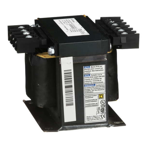 Schneider Electric 9070T300D40 Transformer, Type T, industrial control, 300VA, 1 phase, multiple voltages, 80C rise