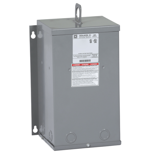 Schneider Electric 3S43F Transformer, buck boost, encapsulated, 3kVA, 1 phase, 120x240V primary, 12/24V secondary, NEMA 3R, 115C rise